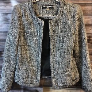 Lagerfeld Tweed Size 6 Jacket